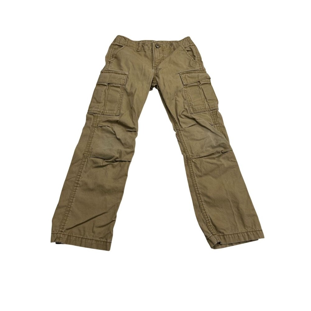 GapKids Boys Cargo Pants 7 Regular Tan 100% Cotton Casual Durable Outdoor Wear